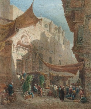A market outside the Abul Dahab Mosque